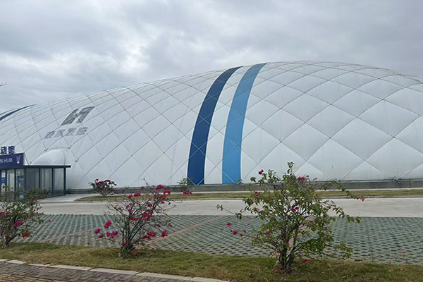 气膜棚无梁无柱，释放仓储无限潜能